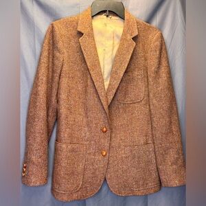Sachel Designer Collection Vintage Tailored 100% Welsh Wool Blazer No Size Tag